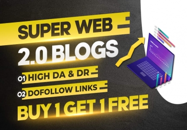 create manually 10 web 2.0 with 70 PR9 blog contextual backlinks with login