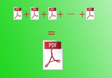 Merge multiple PDF files into one file