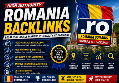 I will do 6 Romania Backlinks. ro seo off page linkbuilding