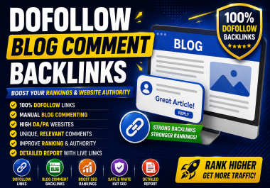 I will do 400 dofollow backlinks manually DA 90