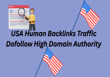 I will do 100 USA human backlinks traffic dofollow high domain authority