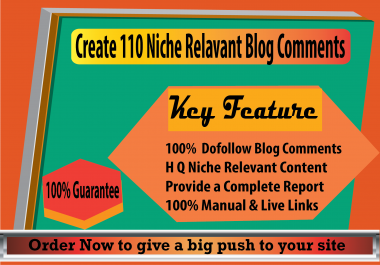 I Will do 110 Niche Relevant Blog Comments