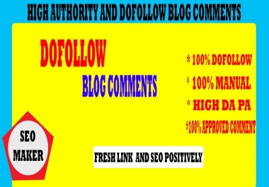 I will make 601 high authority Do follow blog comments backlinks RANK 1ST 2021