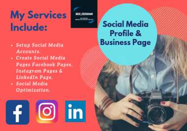 Create Social media Profile Or Business Page