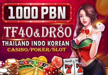 Rank 1 with 890 Premium PBN Backlinks Dofollow,  Homepage Links for Gambling & Casino Niches