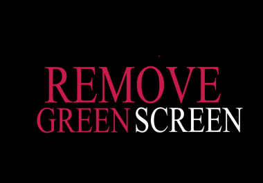 Remove or replace green screen from video