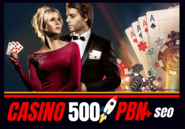500 BRILLIANT AND MOST POWERFUL Permanent PBN For CASINO,  SLOTS,  POKER,  GAMBLING For SEO SKYROCKET