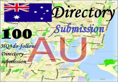 I will submit 100 Australia high quality Directory submission