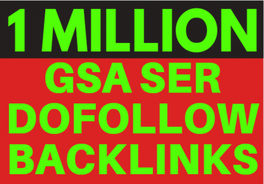 1M GSA ser Backlinks,  Ranking your website