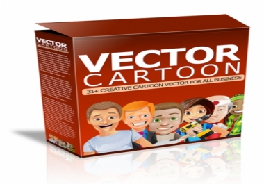 I will give 31+ Creative Cartoon Vector with PLR