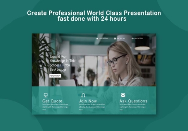 I will create a modern and quick pitch deck presentation