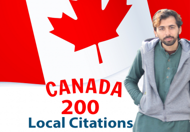 I will Creat Best 200 Canada Local Citations