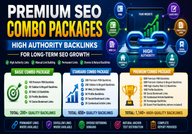 Premium SEO Combo Packages - High Authority Backlinks for Long-Term SEO Growth