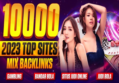 2023 Best Package 10,000 Backlink Casino,  Gambling,  Judi Bola,  ufabet,  Betting Mix Backlinks