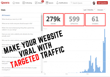 I Will Bring Niche Related HQ Targeted Traffic with 15 Quora Answers