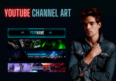 I Will Design SEO Friendly Attractive YouTube Banners