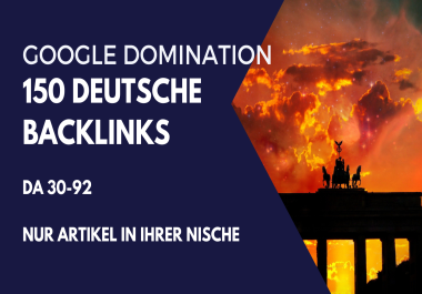 150 german contextual backlinks - bring Deine Rankings auf das nä chste Level