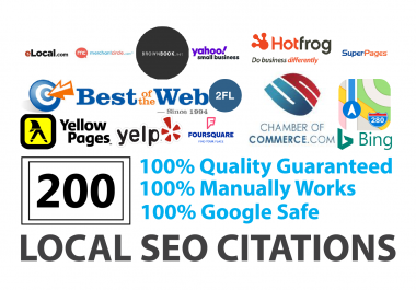 Top 200 Local Citations For UK,  AU,  CA,  USA To Boost google Ranking 1st page