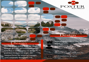 I will design poster, flyer, leaflet, postcard within 24 hours