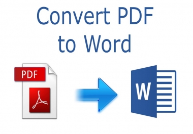 Convert your PDF document to Word