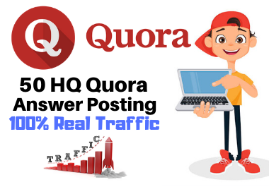 GET High Quality 50 Quora answer with Clickable Links