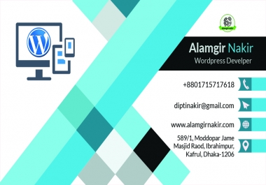 I will create a Professional Wordpress Website with Responsive,  Custom Design and best service
