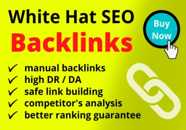 I will build 20 high quality seo backlinks dofollow high da authority whitehat link building service