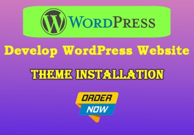 I will install WordPress theme in less price