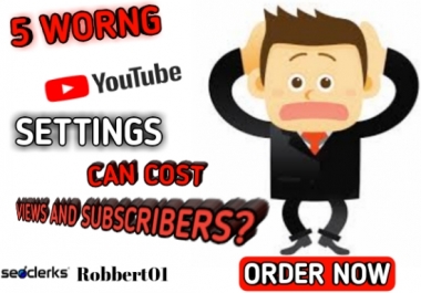 I will review and correct all wrong settings in 24 hours