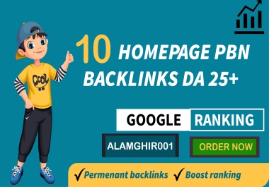 I will build 10 permanent PBN DA 25+