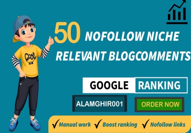 I will do 50 niche relevant comment backlinks