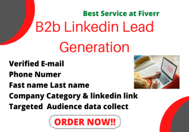 I Will Do B2B Lead Generation, Data Entry,  ANd Web Research