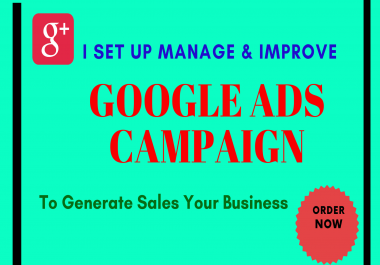 I will make google ads,  adwords to generate sales