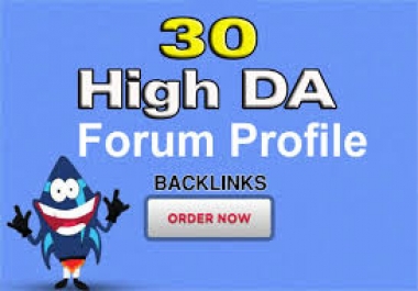 Provide 30 Forum Profile Post Backlinks