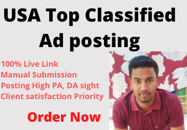 I will post your Ad Top 50 USA Classified site