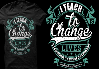 I will do custom tshirt design