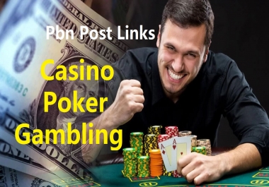 Manual make 120 Casino,  Poker,  Gambling High Quality DA/PA 20+ Homepage PBN Post Backlinks