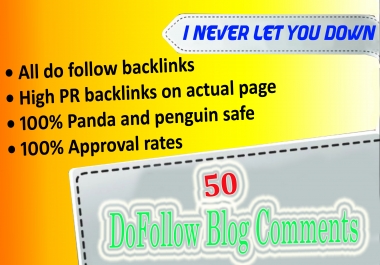 I will do 100+ spam score 10 below SEO dofollow blog comments backlinks with high DA, PA