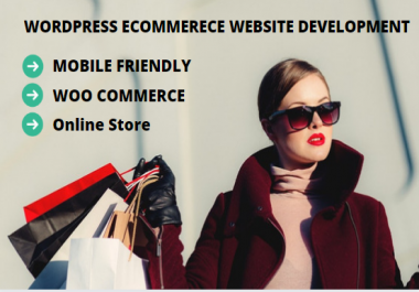 Create a online ecommerce website store in wordpress woocommerce with 3 days free support