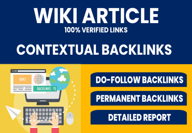 Wiki Backlinks - Create 600+ High Quality Contextual Permanent Backlinks