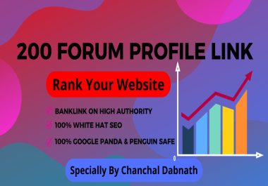 200 Forum Profile Links To Rank Your Website
