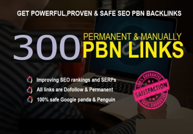 Get Powerfull 300 parmanent Backlink with High DA/PA on your Homepage with unique website