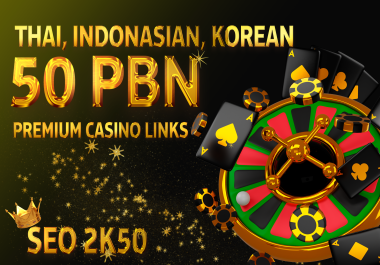Rank 1st your website 50 PBN DR/DA 75to50+ casino UFAbet Poker Betting slot Gambling sites