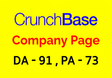 Get a CrunchBase company page for your business - High DA guest posting for white hat SEO backlinks