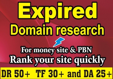 I will find High Authority Expired Domain in cheap price