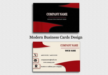 by Arabic and English designed professional business card