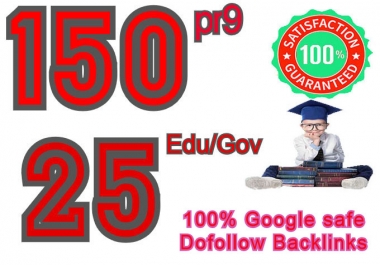 I will manually Create 155 pr9 & 25 edu/gov Dofollow backlinks,  2023 Best Result
