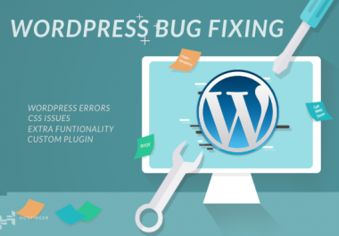 I will fix wordpress bugs,  errors,  issues