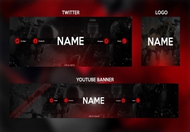 Youtube banner design at a decent price within 24h