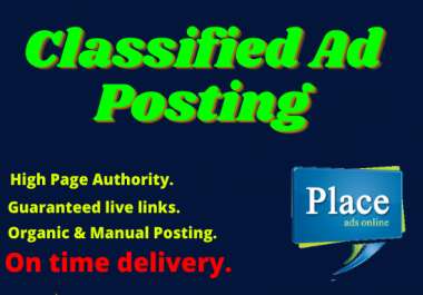 100 high authority AD posting service